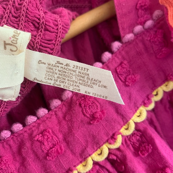 Matilda Jane Fuchsia Pink Tank with Ruffle Sleeve Detail Girls Size 8 - Picture 7 of 10